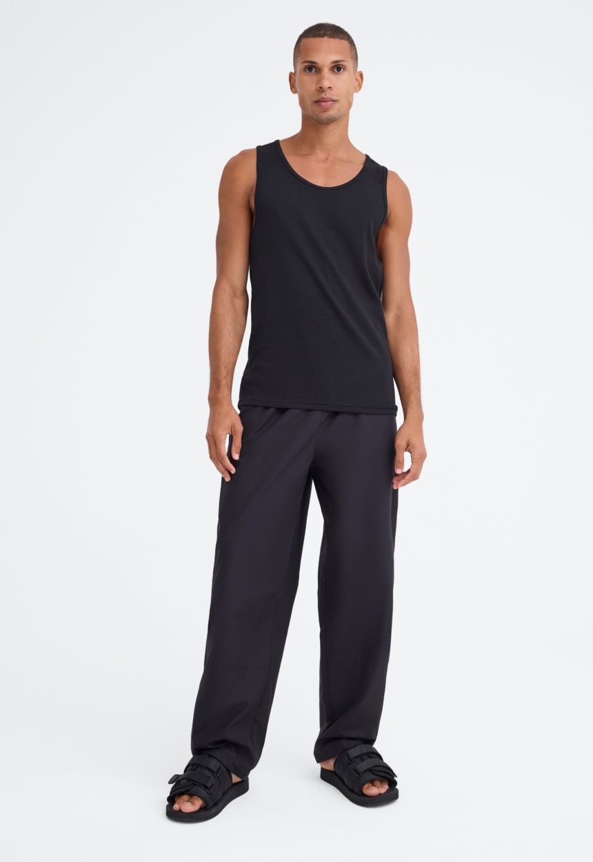 Jac + Jack Koen Ribbed Cotton Tank - Black